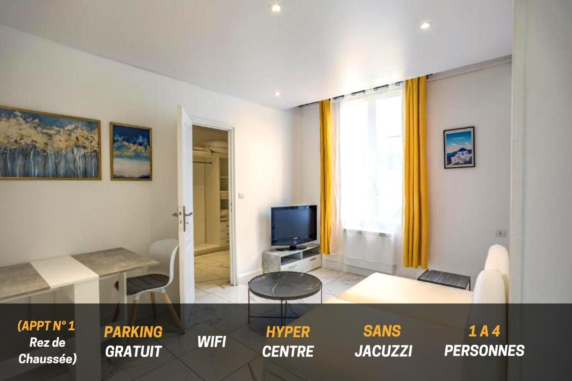 Quartier Des Theatres Centre, Wifi Et Parking - Zen Appart Труа Экстерьер фото